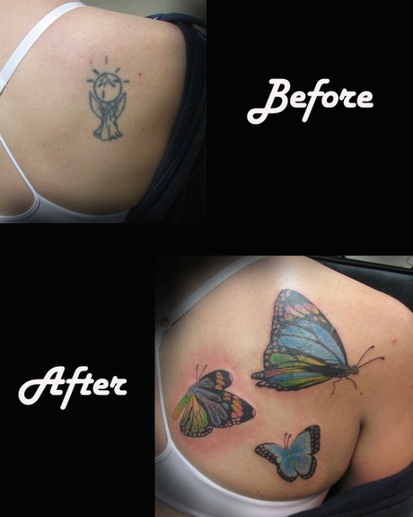 Caroline Evans - Colorful Butterfly Cover up